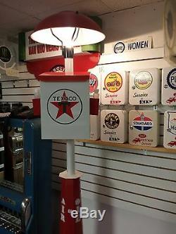 Classic 1930s 1940s 1950s Texaco Star Gas Station Island Light With Towel Box