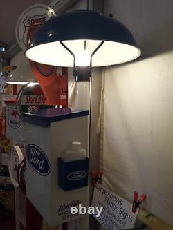Classic Ford Gas Pump Station Island Light With Towel Box