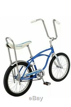 Classic Schwinn Blue Sting-Ray Banana Seat Bicycle 20-Inch Wheels, New In Box