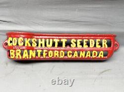 Cockshutt Seeder Cast Iron Tool Box Nicely Painted Brantford Canada 15 Long