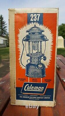 Coleman 237A Gas Lantern with Box & Marked CNR (Canadian National Railway)