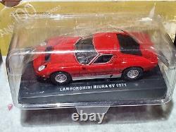 Collectible scale model 9 Lamborghinis in a Rainbow, all new in box