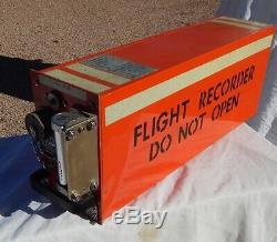 Commercial Airliner Cockpit Pilot Flight Data Recorder BLACK BOX (Orange)