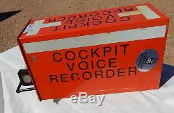 Commercial Airliner Cockpit Pilot Voice Recorder BLACK BOX (Orange)