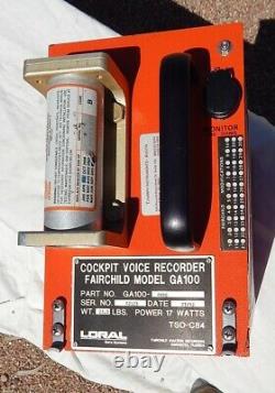 Commercial Airliner Cockpit Pilot Voice Recorder BLACK BOX (Orange)