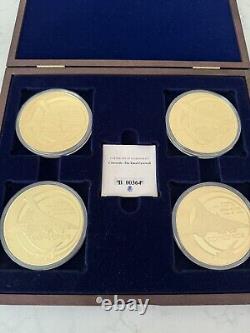 Concorde Commemorative 4 Coin Set In Wood Collectors Box