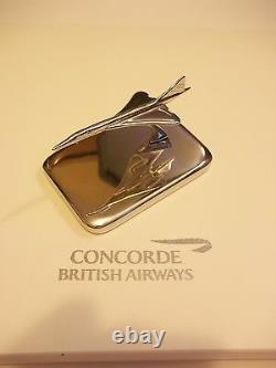 Concorde Platinum Paperweight In-Flight Gift without Box British AirwaysNice