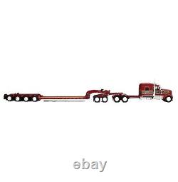 DCP 1/64 KENWORTH W900L with72Sleeper & Fontaine TriAxle Lowboy withJeep