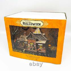 DEPARTMENT 56 RICKETY RAILROAD STATION Halloween, Light, Sound, Boxed