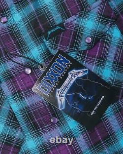 DIXXON x Metallica RIDE The LIGHTNING Flannel XL vtg Heavy METAL rock shirt