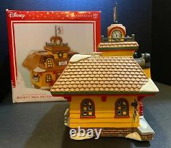 Dept 56 DISNEY VILLAGE Mickey's Train Station Lit Figure Christmas Lights Up NEW