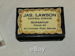 Extremely rare early Australian Ford Dealership advertising match box holder