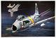 F86-f Sabre Jet The Huff Original Model Box Top Art Studio Painting Awesome