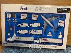 FEDEX Transportation Fleet Truck Airplane DARON Diecast Set New In Box