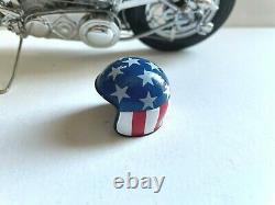 Franklin Mint 110 Diecast Easy Rider Captain America Chopper Out Of Box Harley