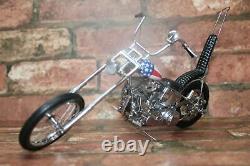 Franklin Mint Harley Davidson 1/10 Easy Rider Motorcycle In Box No Coa