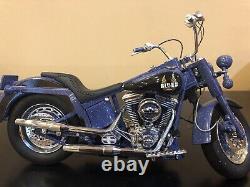 Franklin Mint Harley-Davidson Blues Missile Motorcycle 110 diecast B11XE71 box