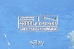 French Line Cgt Ss Normandie Stunning Art Deco Chrome & Rosewood Cigarette Box