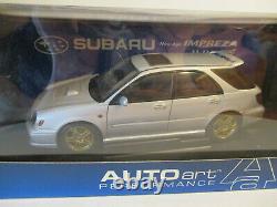 (Gokr) 118 AUTOart Subaru New Age Impreza Wrx Wagon Sti 2001 New Boxed