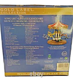 Gold Label Collection World's Fair Biplane Ride Holiday Christmas Music Lighted