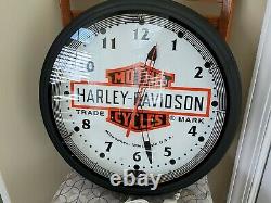 HARLEY DAVIDSON Neon Clock RARE 20 Large Dealer Clock New in the Box USA Made