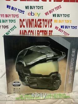 Halo MASTER CHIEF MOTORCYCLE HELMET Size Small in Box Neca DOT Certified