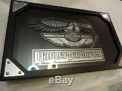 Harley Davidson 100th Anniversary Eagle Shadow Box Pre Owned Excellent Condition