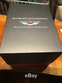 Harley Davidson 100th Anniversary Mantel Clock In Box