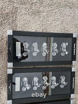 Harley Davidson 2007 2008 2009 HOLIDAY COLLECTABLE SHADOW BOXES Pewter Display