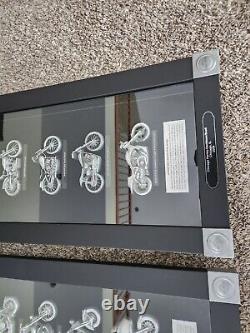 Harley Davidson 2007 2008 2009 HOLIDAY COLLECTABLE SHADOW BOXES Pewter Display