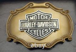 Harley-Davidson Belt Buckle Bar & Shield Vintage 1978 New In Original Box