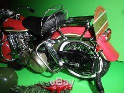 Harley Davidson ELECTRA GLIDE Franklin Mint B11G315 2010 CHRISTMAS MINT IN BOX