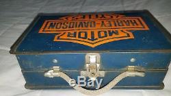 Harley Davidson lunch box with Thermos