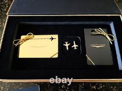 JETSMARTER 24k Gold Plated Membership Card Cuff Links Jet Smarter Welcome Box