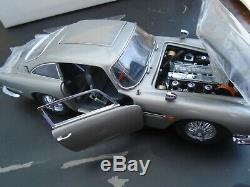 James Bond Aston Martin DB5 by Danbury Mint 124 Scale COA +Plinth & Cover+Box