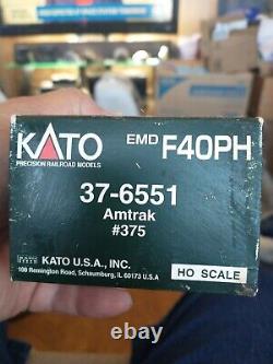 Kato 37-6551 Amtrak EMD F-40PH Diesel dcc sound #375 LN/Box