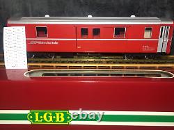 LGB 3069 RhB Red Baggage Car Metal Wheels Original Box