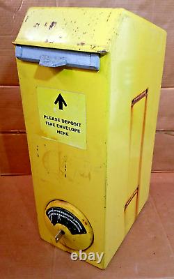 Large Parking Meter Fine Collection Box 20 x 12 x 7 with Custom Made Key