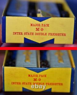 Lesney Matchbox Major Pack M-9 Cooper Jarrett Interstate Freighter Trailers box