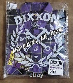 Limited Ed DIXXON x the MISFITS Flannel L EARTH AD vtg Punk Rock n Roll Danzig
