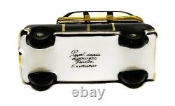 Limoges Box French/english Black Taxicab European Car Vehicle Peint Main