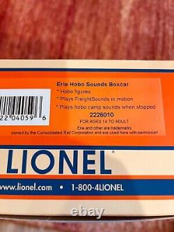 Lionel 2226010 Erie Hobo Sounds Boxcar Brand New