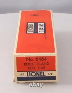 Lionel 6464-175 Vintage O Silver Rock Island Boxcar Type I LN/Box