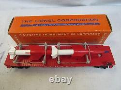 Lionel 6823 Flatcar With Missles Postwar Original 1959-60 Boxed