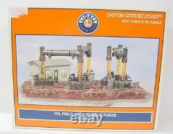 Lionel 6-24112 O Gauge Oil Field with 7 Oil Wells & Bubble Tubes LN/Box