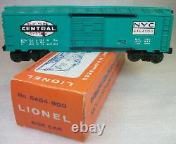 Lionel Postwar Scarce Type 3 6464-900 New York Central Box Car Exc To Ln Or Box