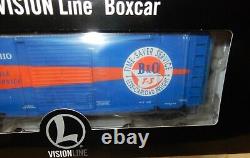 Lionel Vision Line Baltimore & Ohio Boxcar O Scale wth Freight Sounds-New&Box