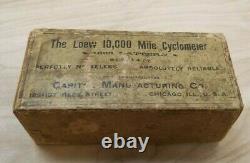 Loew 10,000 mile cyclometer 1890s in box NOS Take a Look, this one is worth it