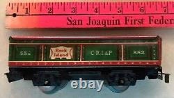 MARX 0 Gauge Electric Train Set-All Cars Metal-No Box, No Track, Hardly Used