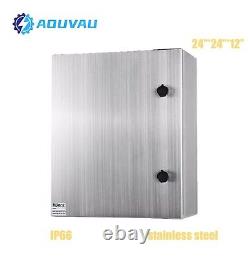 MJBOX 304 Stainless Steel Waterproof IP66 Wall Mount Junction Box 24 x 24 x 12in